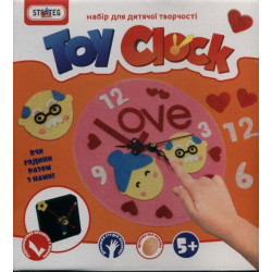 Набір для творчості виготовлення годинників Toy clock Кохання, в коробці 21,7х24х5см, Strateg (16S) 