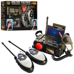 Рация, 2шт 24см, станция, звук, на батарейках, для трёх игроков  AToys (2509S)