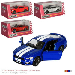 Машина металл. "Kinsmart" "2015 FORD MUSTANG GT", в корр. 16*8*7,5см