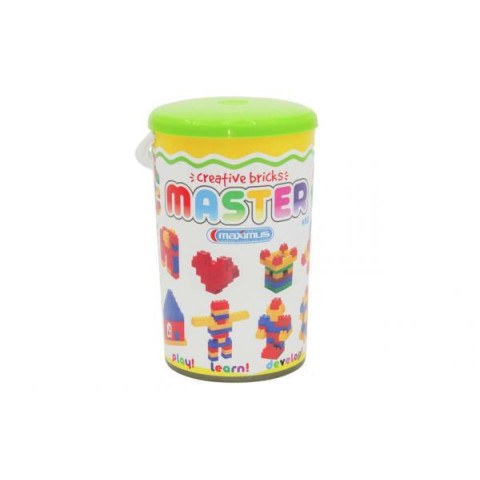 Конструктор, 45 елементів, у відрі 24*16 см, ТМ MAXIMUS, Україна.