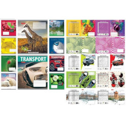 Тетрадь 18 лист.# Фемэли Лайн УФлак "Микс-1", ЦЕНА ЗА УП. 20ШТ, Украина, ТМ Тетрада