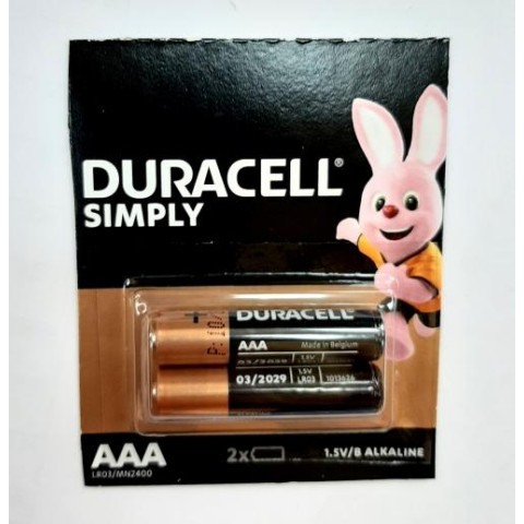 Батарейка DURACELL Turbo LR03 AAА, ЦІНА ЗА УП. 2 ШТ арт: 145771