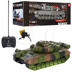 Танк р/у, аккум., 30см, звук, свет, 2вида, в кор. 34*14,5*15см 
