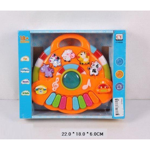 Муз разв.орган, батар., звуки животных, анг. яз., в кор. 22*18*6см 