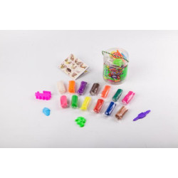 Набор Тесто для лепки Master Do, укр., 13 цветов, в колбе 10х9см, Danko Toys (TMD-01-06) 