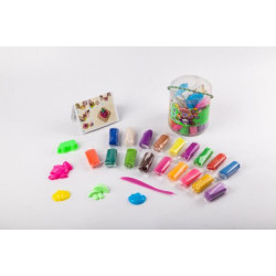Набор Тесто для лепки Master Do, укр., 18 цветов, в колбе 10х11см, Danko Toys (TMD-01-05) 