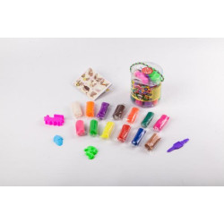 Набор Тесто для лепки Master Do, рус., 13 цветов, в колбе 10х9см, Danko Toys (TMD-01-03) 
