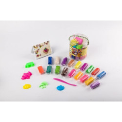 Набор Тесто для лепки Master Do, рус., 18 цветов, в колбе 11х10см, Danko Toys (TMD-01-02) 