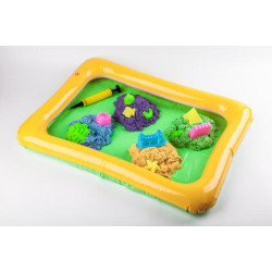 Кінетичний пісок Kid Sand 1600 г + пісочниця, мікс кольорів, 22х34х7см, Danko Toys (KS-02-01) 
