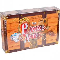 Игра настольная "Русское лото", коричневое Strateg (DTG39)