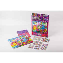 Картина з каменів та страз Crystal mosaic kids, в коробці 30х21см, Danko Toys (CRMK-01-01) 
