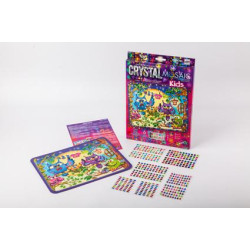 Картина из камней и страз Crystal mosaic kids, в коробке 30х21см, Danko Toys (CRMK-01-10) 