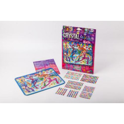 Картина з каменів та страз Crystal mosaic kids, в коробці 30х21см, Danko Toys (CRMK-01-02) 