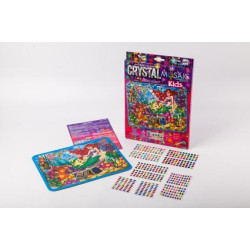 Картина з каменів та страз Crystal mosaic kids, в коробці 30х21см, Danko Toys (CRMK-01-05) 