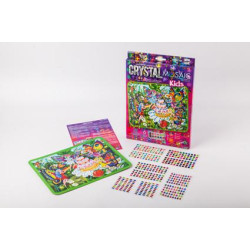 Картина из камней и страз Crystal mosaic kids, в коробке 30х21см, Danko Toys (CRMK-01-08) 