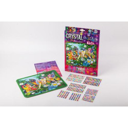 Картина из камней и страз Crystal mosaic kids, в коробке 30х21см, Danko Toys (CRMK-01-09) 