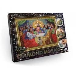 Алмазна мозаїка Diamond mosaic Релігія. Ісус таємна вечеря, 35х45см,  Danko Toys (DM-01-01)