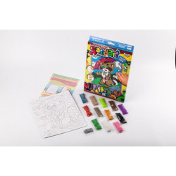 Набір для малювання піском Sand Art Фреска із піску серія 1/2, в коробці 30х21см, Danko Toys (SA-01-02) 