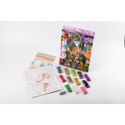 Набір для малювання піском Sand Art Фреска із піску серія 1/9, в коробці 30х21см, Danko Toys (SA-01-09) 