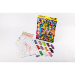 Набір для малювання піском Sand Art Фреска із піску серія 1/10, в коробці 30х21см, Danko Toys (SA-01-10) 