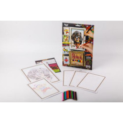 Набор для рисования Pencil by numbers 2, в коробке 32х22см, Danko Toys (PBN-01-02)