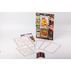 Набор для рисования Pencil by numbers 5, в коробке 32х22см, Danko Toys (PBN-01-05)