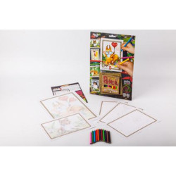Набор для рисования Pencil by numbers 6, в коробке 32х22см, Danko Toys (PBN-01-06) 
