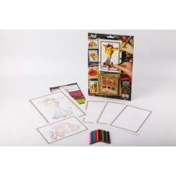 Набор для рисования Pencil by numbers 9, в коробке 32х22см, Danko Toys (PBN-01-09)