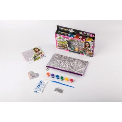 Сумка-розмальовка My Color Clutch клатч-пенал, в коробці 22х15х3см, Danko Toys (CCL-01-04) 