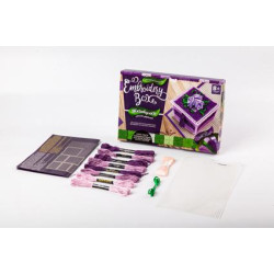Набор для вышивания Embroidery Box Шкатулка 3, в коробке 20х28х3см, Danko Toys (EMB-01-03) 