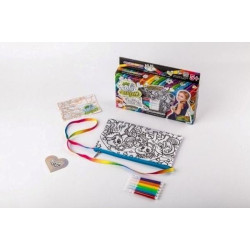 Сумка-розмальовка My Color Clutch клатч-пенал, фломастери, в коробці 22х15х3см, Danko Toys (CCL-02-01) 