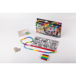 Сумка-розмальовка My Color Clutch клатч-пенал, фломастери, в коробці 22х15х3см, Danko Toys (CCL-02-02) 