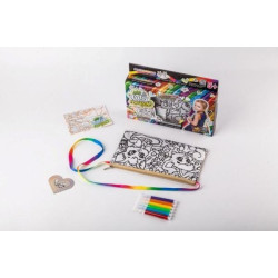 Сумка-розмальовка My Color Clutch клатч-пенал, фломастери, в коробці 22х15х3см, Danko Toys (CCL-02-04) 