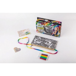 Сумка-розмальовка My Color Clutch клатч-пенал, фломастери, в коробці 22х15х3см, Danko Toys (CCL-02-05) 