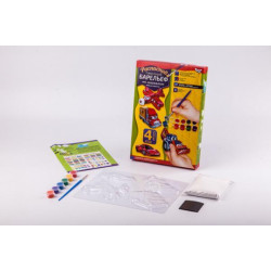 Розпис гіпсу Барельєф на магнітах 2, малий, в коробці 28х19х4см, Danko Toys (РГБ-02-02) 