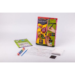 Розпис гіпсу Барельєф на магнітах 6, малий, в коробці 28х19х4см, Danko Toys (РГБ-02-06) 