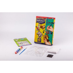 Розпис гіпсу Барельєф на магнітах 9, малий, в коробці 28х19х4см, Danko Toys (РГБ-02-09) 