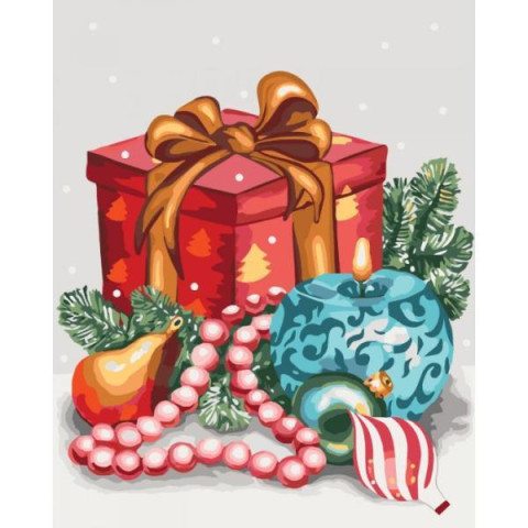 Картина за номерами Зимові та новорічні сюжети. Аромат свята, , 40х50см, в термопакеті, Идейка (KHO5533)