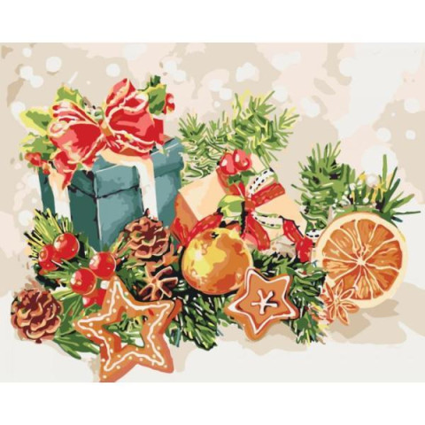 Картина за номерами Зимові та новорічні сюжети. Чарівна казка, , 40х50см, в термопакеті, Идейка (KHO5535)