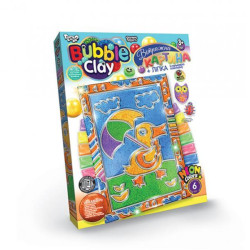 Картина із кулькового пластиліну BUBBLE CLAY Вітражна картина 3, укр., в коробці 27х20х2см, Danko Toys (BBC-02-03U) 