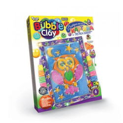 Картина із кулькового пластиліну BUBBLE CLAY Вітражна картина 2, в коробці 27х20х2см, Danko Toys (BBC-02-02) 