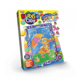 Картина із кулькового пластиліну BUBBLE CLAY Вітражна картина 3, в коробці 27х20х2см, Danko Toys (BBC-02-03) 