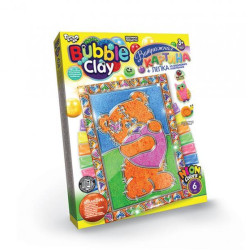 Картина із кулькового пластиліну BUBBLE CLAY Вітражна картина 4, в коробці 27х20х2см, Danko Toys (BBC-02-04) 