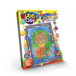 Картина із кулькового пластиліну BUBBLE CLAY Вітражна картина 6, в коробці 27х20х2см, Danko Toys (BBC-02-06) 