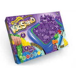 Кінетичний пісок Kid Sand 1600 г + пісочниця, укр., мікс кольорів, в коробці 29*38*5см, Danko Toys (KS-02-01U) 
