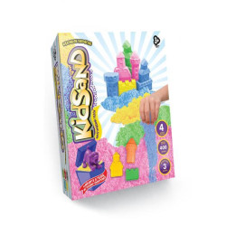 Кінетичний пісок Kid Sand, 400г, в коробці 14х16х6см, Danko Toys (KS-04-01,02,03) 