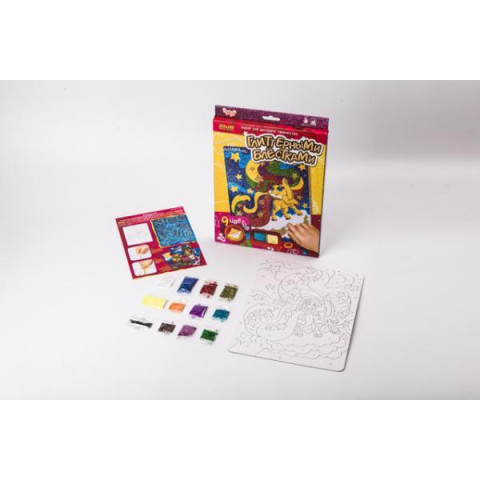 Раскраска глитером, мини, в кор. 29*21*1см