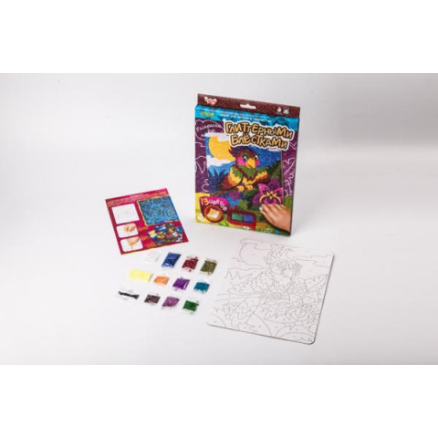 Раскраска глитером, мини, в кор. 29*21*1см