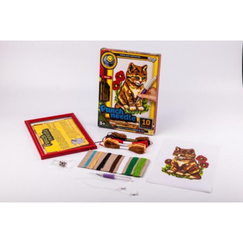 Набір для творчості Punch needle килимова вишивка, в коробці 20х26х2см, Danko Toys (PN-01-07) 