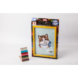 Вишивка хрестиком Cross stitch на конві 2, з рамкою, на планшеті 41,5х27х3см, Danko Toys (VKB-01-02) 